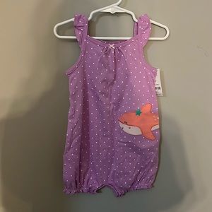 NWT Carters Summer Tank Top Romper - 24M